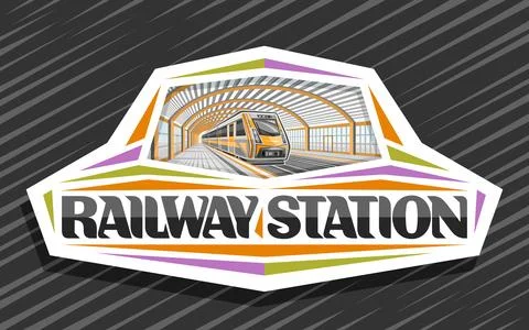 Vector logo for Railway Station Stock Illustration