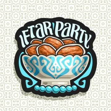 Vector logo for Ramadan Iftar Party 스톡 일러스트