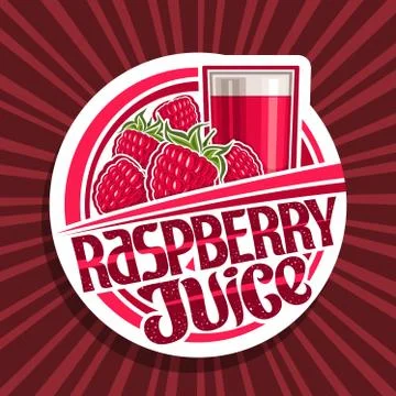 Vector logo for Raspberry Juice Stock Illustration