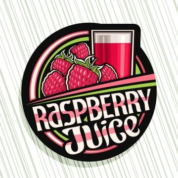 Vector logo for Raspberry Juice Illustrazione stock