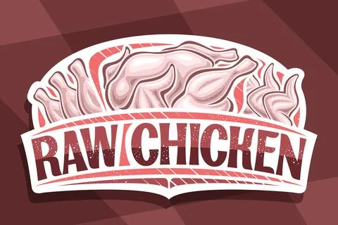 Vector logo for Raw Chicken Stock Illustration