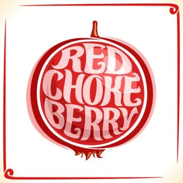 Vector logo for Red Chokeberry Stock Illustration