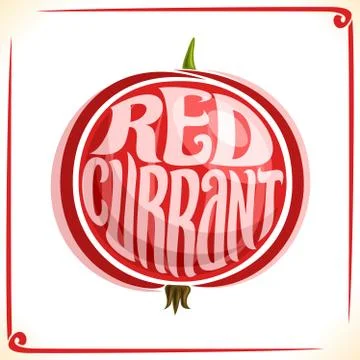 Vector logo for Redcurrant Illustrazione stock