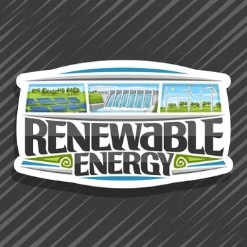 Vector logo for Renewable Energy Ilustración de archivo