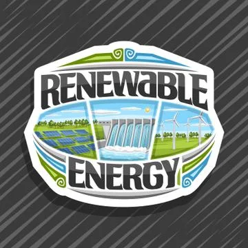 Vector logo for Renewable Energy Ilustración de archivo