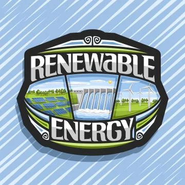 Vector logo for Renewable Energy Stock Illustration