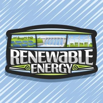 Vector logo for Renewable Energy Stock-Illustration