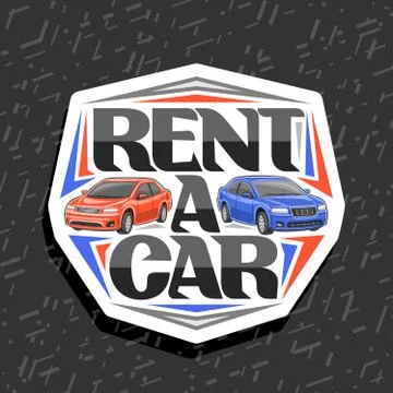 Vector logo for Rent a Car Stock Illustration