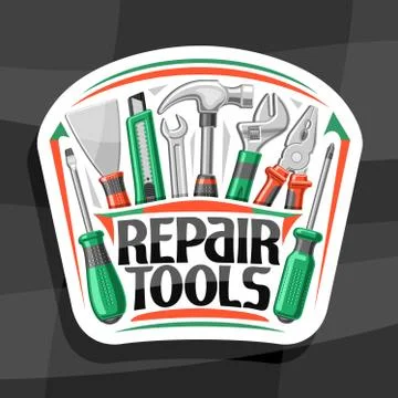 Vector logo for Repair Tools Stock Illustration