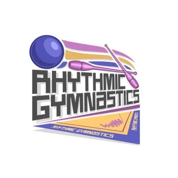 Vector logo for Rhythmic Gymnastics Stock Illustration