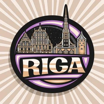 Vector logo for Riga Illustrazione stock