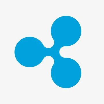 Vector logo of Ripple. XRP icon. Cryptocurrency. Stock Illustration