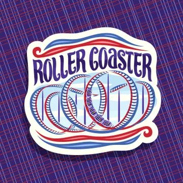 Vector logo for Roller Coaster Illustrazione stock