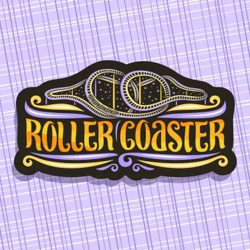 Vector logo for Roller Coaster Illustrazione stock
