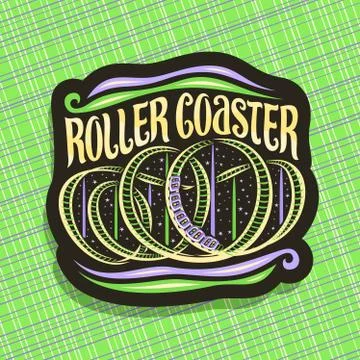 Vector logo for Roller Coaster Stock Illustration