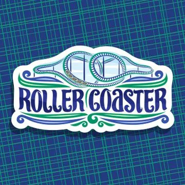 Vector logo for Roller Coaster Stockillustratie