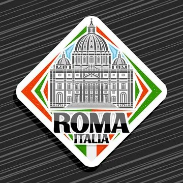 Vector logo for Roma Stock Illustration