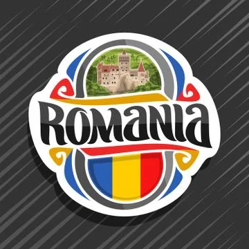 Vector logo for Romania Stock Illustration