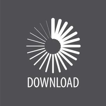 Vector logo round dial download Ilustración de archivo
