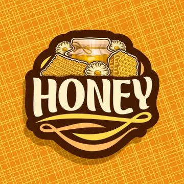 Vector logo for rustic Honey Stock Illustration