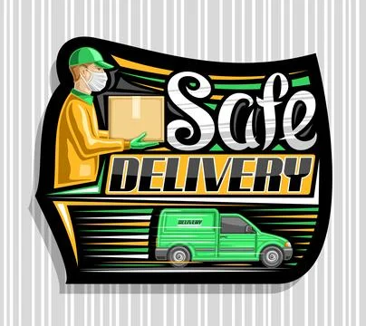 Vector logo for Safe Delivery Illustrazione stock