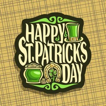 Vector logo for Saint Patricks Day Illustrazione stock