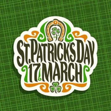 Vector logo for Saint Patricks Day Stock Illustration