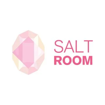 Vector logo of the salt room, recreation room Stock Illustration