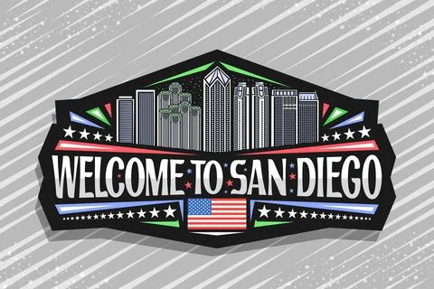 Vector logo for San Diego Stock Illustration