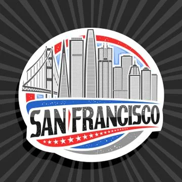 Vector logo for San Francisco Stock Illustration