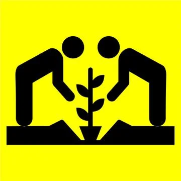 Vector logo of save tree Stock Illustration