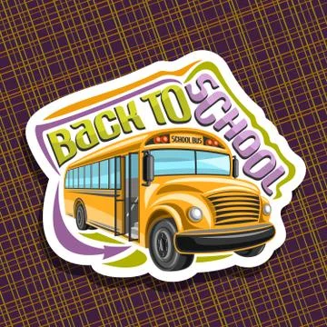 Vector logo for School Bus Stock Illustration
