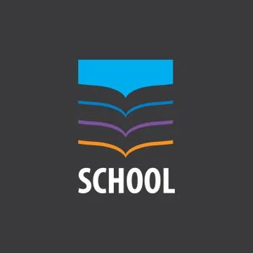 Vector logo school 库存插图