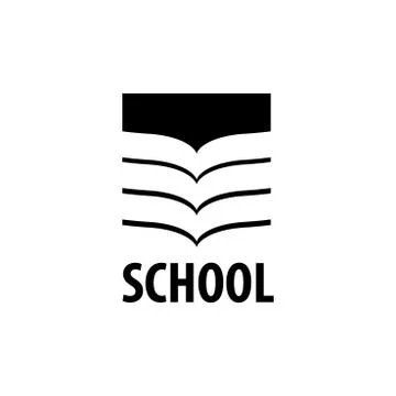 Vector logo school 库存插图