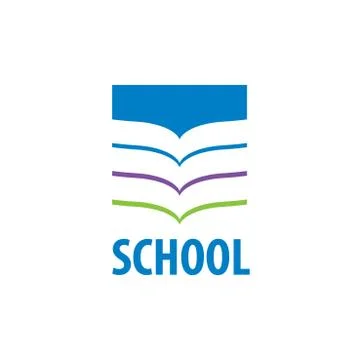 Vector logo school 库存插图