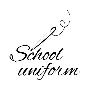Vector logo for school store clothes and uniforms Stock Illustration