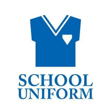 Vector logo for school store clothes and uniforms Stock Illustration