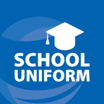 Vector logo for school store clothes and uniforms Stock Illustration