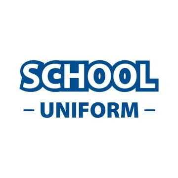 Vector logo for school store clothes and uniforms Stock Illustration