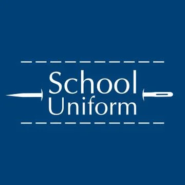 Vector logo for school store clothes and uniforms Stock Illustration