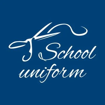 Vector logo for school store clothes and uniforms Stock Illustration