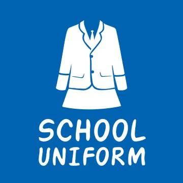 Vector logo for school store clothes and uniforms Stock Illustration