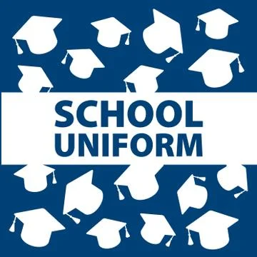 Vector logo for school store clothes and uniforms Stock Illustration