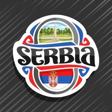 Vector logo for Serbia Stock Illustration
