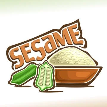 Vector logo for Sesame Stock Illustration