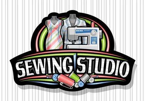 Vector logo for Sewing Studio Stock Illustration