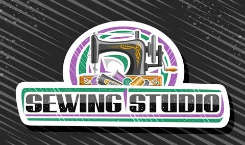 Vector logo for Sewing Studio Stock-Illustration