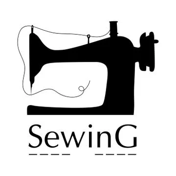 Vector logo for a sewing workshop, tailor Stock Illustration