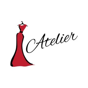 Vector logo for a sewing workshop, tailor Stock Illustration