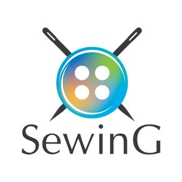 Vector logo for a sewing workshop, tailor Illustrazione stock